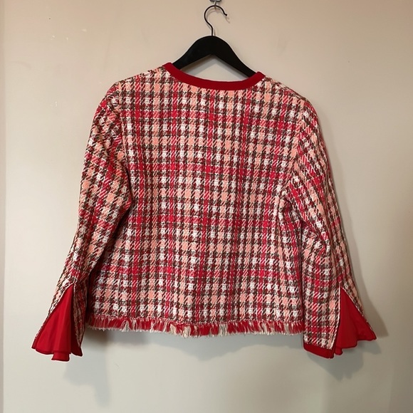 Seventy Sergio Tegon Pink Red Tweed Blazer - Picture 14 of 14